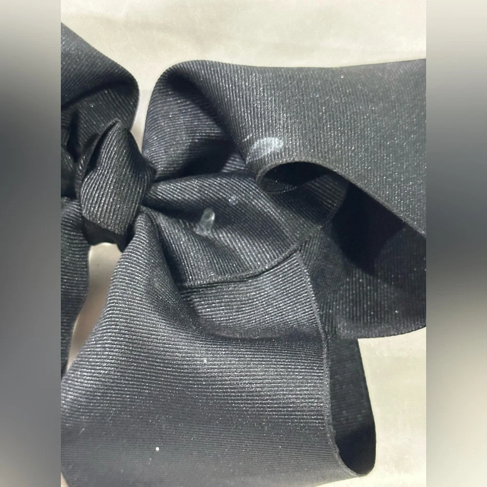 Classic Black Grosgrain Hair Bow- bundle 2+ for savings on shipping.